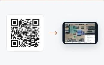 Código QR que abre la versión vigente del layout en un dispositivo móvil